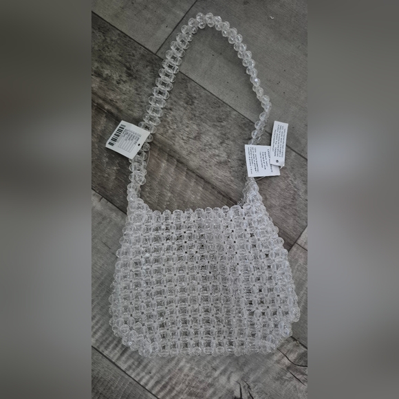 Urban Outfitters Beaded Clear Mini Bag - Picture 1 of 6